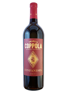 Francis Ford Coppola Diamond Collection Zinfandel. Amerikanse wijn met de wijndruig zinfandel. 